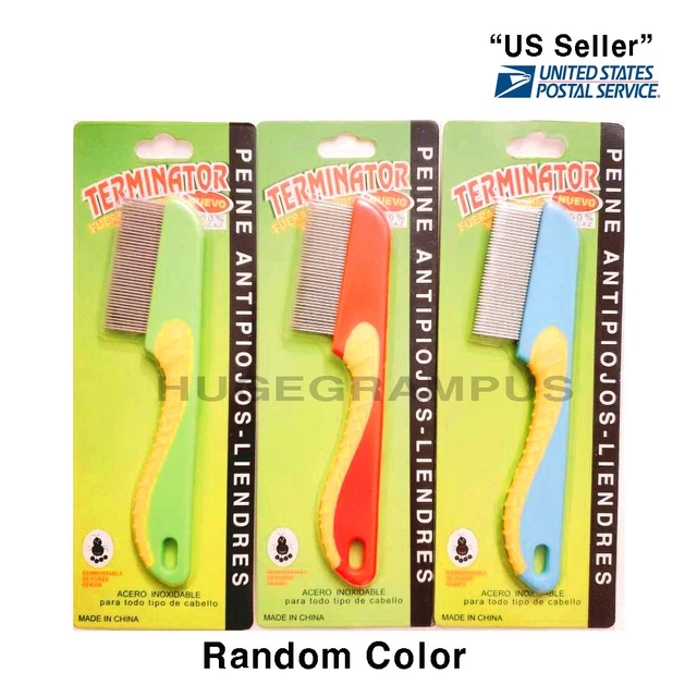 Stainless Steel Hair Lice Comb Brush Remove Lice Ticks Kids Nit Peine De Piojos