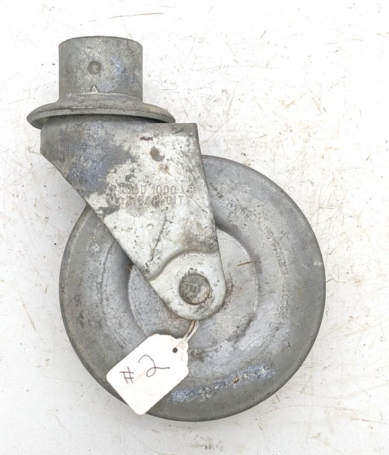 VINTAGE ATWOOD CAMPER Trailer Metal Jack Wheel Caster 6" 1000LB