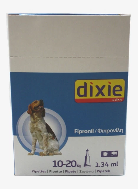 Antiparassitario cane DIXIE DOG FIPRONIL 1,34 ML Per Cani Da 10 A 20 Kg