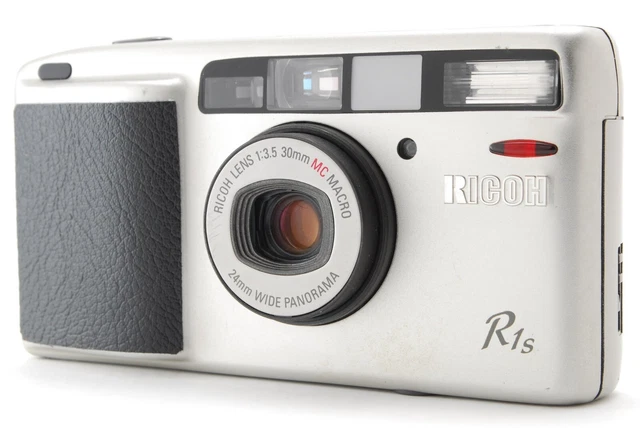 Read!【NEAR MINT】Ricoh R1s Silver Point & Shoot 35mm Film Camera From JAPAN