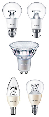 Philips LED Dimtone GLS Bougie Golf Balle Dimmable 6w=40w 8.5w=60w 2700k Es BC