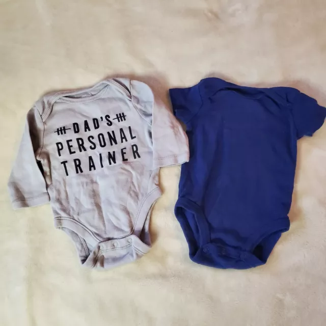 Baby Boys Carters 3 Month & Old Navy 0-3 Month Bodysuits