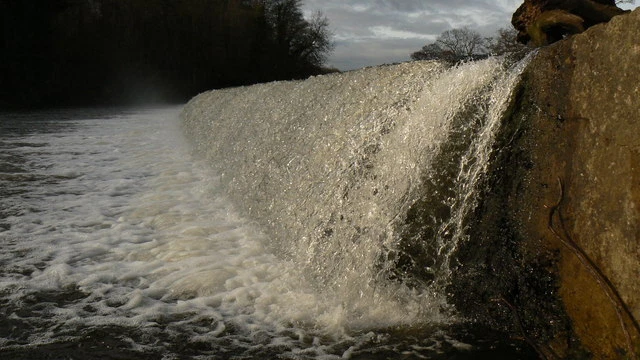 Photo 6x4 Weir on the River Wharfe Thorp Arch View at river level from th c2007