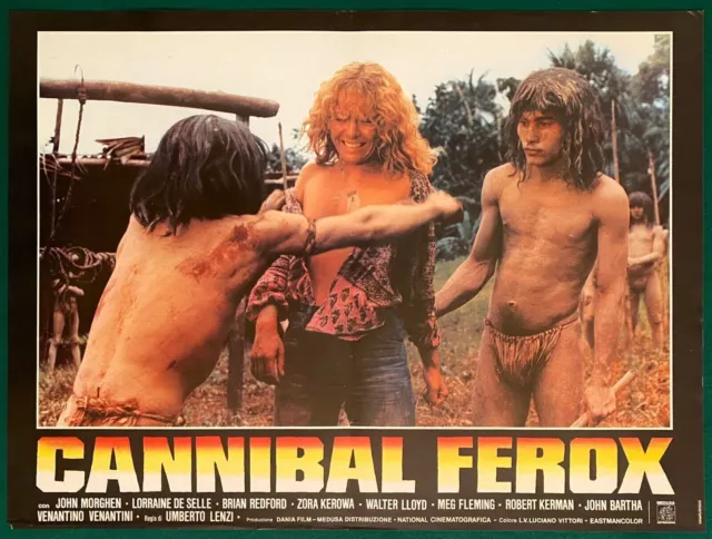 Fotobusta Originale Cannibal Ferox Umberto Lenzi De Sell Explotation 1981 Horror