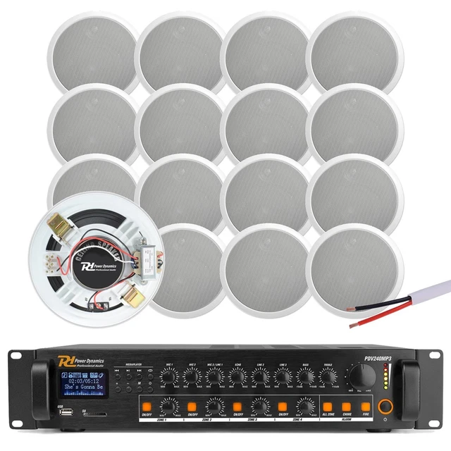BLUETOOTH IN-CEILING WALL Speaker Amplifier Kit For Home Kitchen Room - View #8