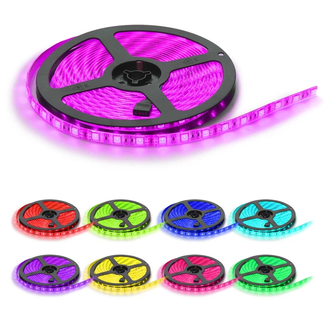 Ruban LED 20m RGB - Bande Lumineuse 2x10m Contrôlée Par App Bluetooth Ou Télécommande - Synchronisation Musique Pour Chambre Et Gaming