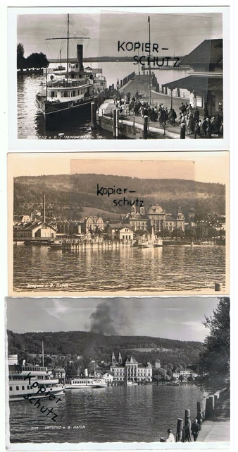 AK  Österreich Bregenz Vorarlberg ,  4 alte Karten