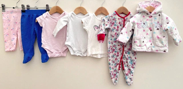 Baby Girls Bundle Of Clothing Age 0-3 Months Next M&S BHS