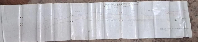Egypt nile river mineah hand drawing 1897 40 cm 125 cm. - R 12