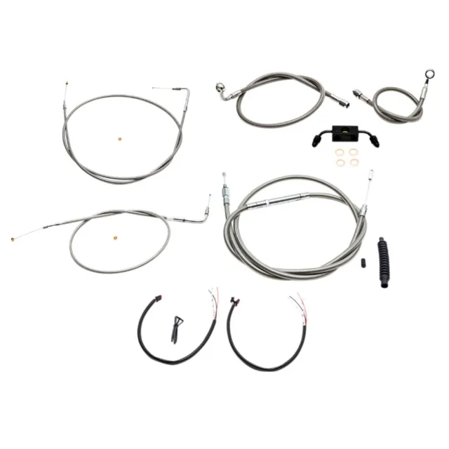 LA Choppers Apehanger Extension Cable Kit - Harley Davidson XL Sportsters 14-22