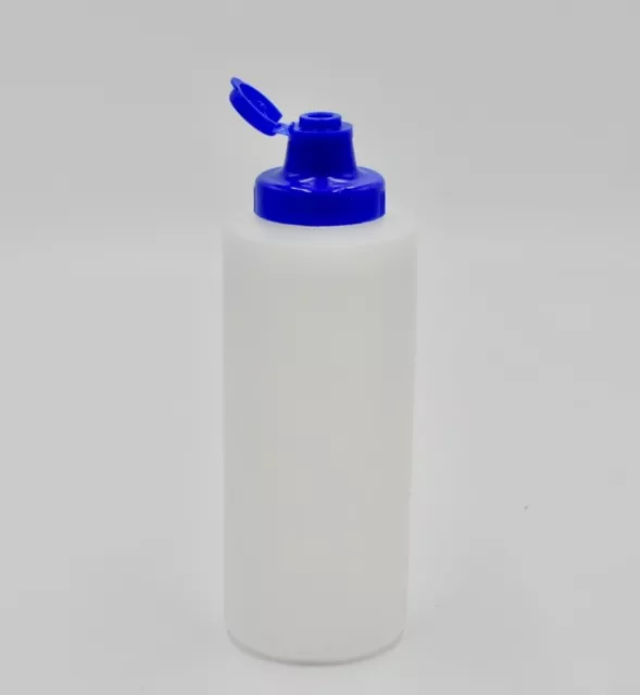 12 oz Natural HDPE Plastic Cylinder with Flip Top Tab Caps with valve 300 units