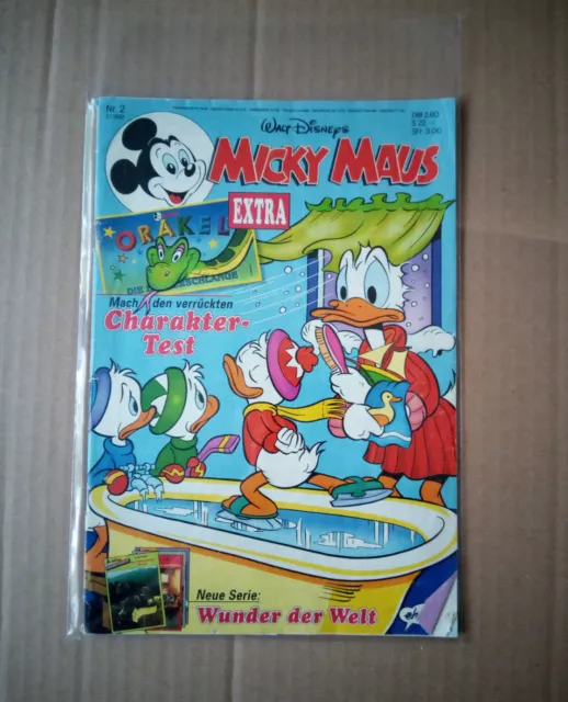Micky Maus Comicheft Nr. 8/1992 komplett mit allem Orginal