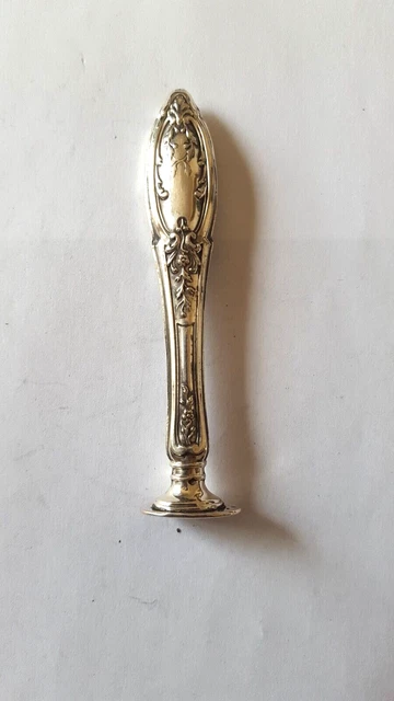 Ancien Sceau Tampon Cachet Argent Massif