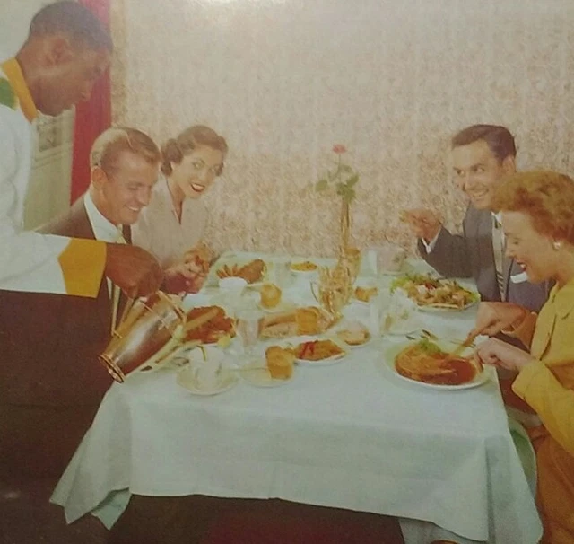 Union Pacific Railroad Domeliner Dining Car City of Portland Postcard VTG Porter 2