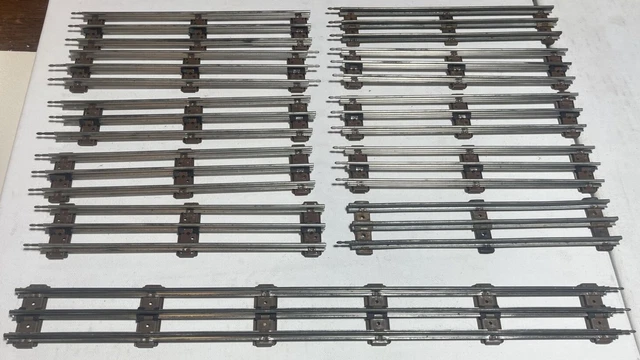Lionel O27 Standard Straight Track Lot of 11 pc Selections one 18" and ten 10"