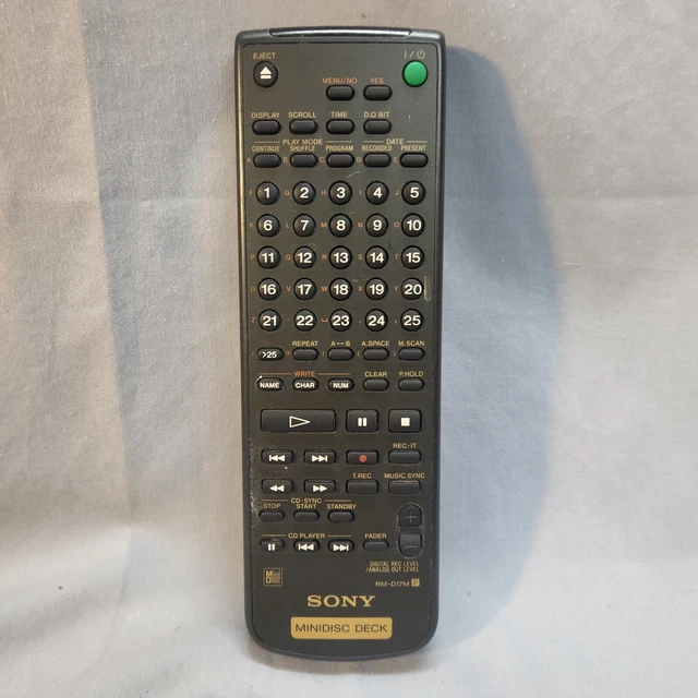 ORIGINAL SONY RMD17M MINIDISC DECK ORIGINAL FERNBEDIENUNG RC149 EUR
