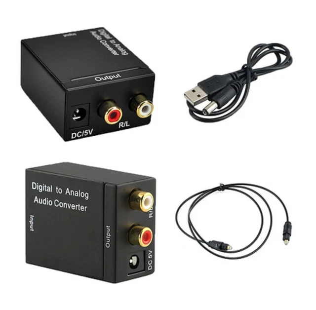 Convertisseur 192kHz DAC Adaptateur Audio Numérique vers Analogique Stéréo Xbox