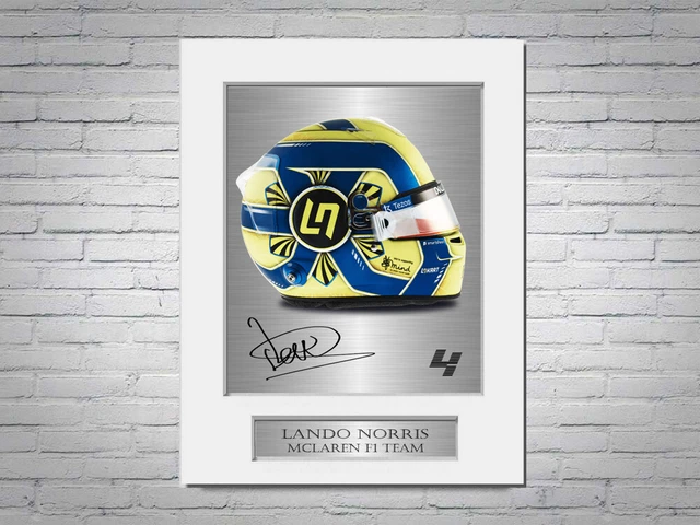 Poster Autografato Lando Norris McLaren F1 - Stampa A4 Per Tifosi Formula 1, Regalo Perfetto - Foto 8