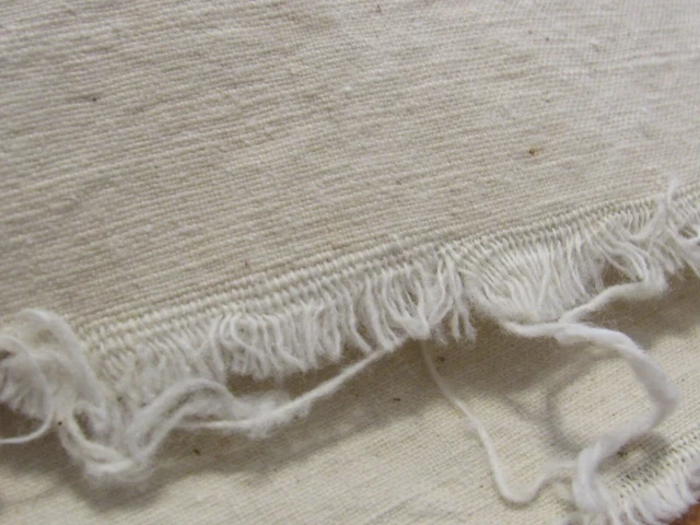 Vintage Japanese Heavy Weight Weave Woven Cotton Fabric 35" L #298A