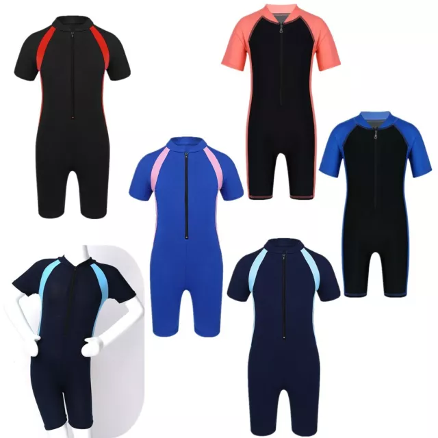 Baby Kids Boys Girls UV+ Swimming Suit Swimsuit Sunsafe Surfing Suit Swimwear