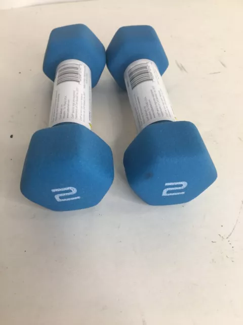 CAP Neoprene Hex Pair 2 Lb Dumbbell Hand Weights 2Lbs Each-New