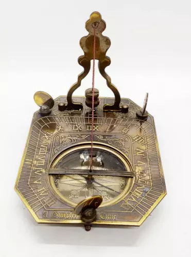 Antique Sundial Pendulum Compass Brass Nautical Maritime Vintage Compass Gift