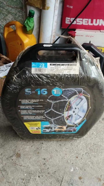 S-16 Coppia Catene Neve Furgoni, SUV, Fuoristrada, Camper 16mm mis.23 art.16106