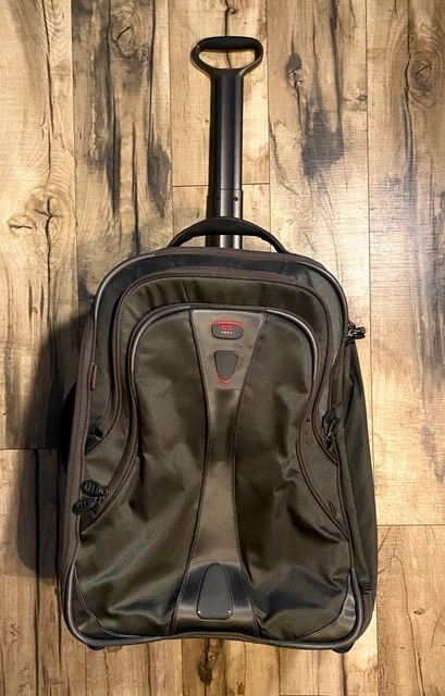 TUMI T-Tech 24" 2-Wheel Upright Rolling Suitcase 5522D Black Clean NEW Condition