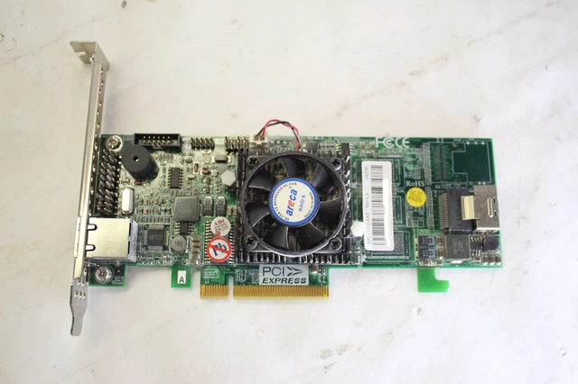 Areca ARC1222-SAS Ver: 1.3 PCI-E Raid Controller Card