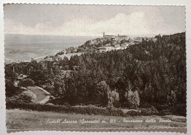TOSCANA GROSSETO CASTELL'AZZARA PANORAMA DALLA PINETA Formato grande non viaggia