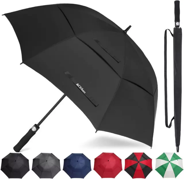 Golf Umbrella Large 58/62/68 Inch Automatic Open Golf Umbrella Extra Large Overs