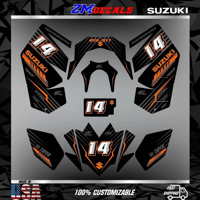 Kit D'autocollants Complets Pour Suzuki LTR 450 ATV (2006-2014) - Personnalisation Gratuite