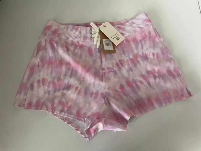 BILLABONG youth girls  Keep it mellow tie dye surf board shorts pink size 5