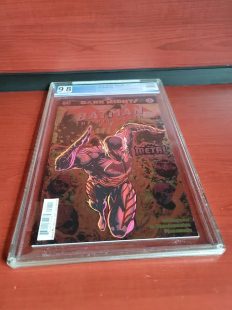 Dark Knights Batman The Red Death #1 Metal Tie-In Foil 9.8 PGX GRADED NOT CGC