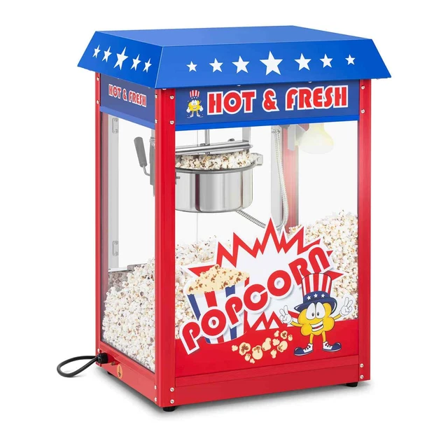 Popcornmaschine Popcornmaker Popcornautomat 1600W 5kg/h USA Design