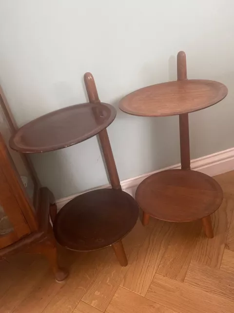 Edmund Jørgensen Two-tiered Side Table Danish Modern