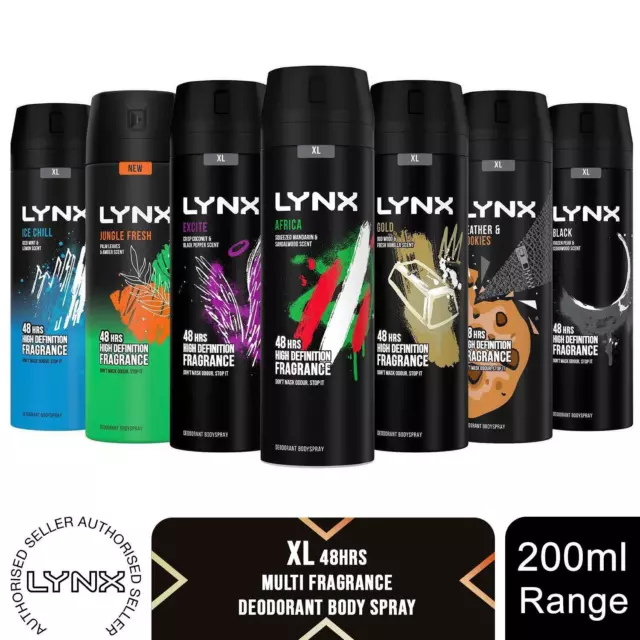 Lynx XL 48 Stunden Geruchsschutz Körperspray Deodorant, 3 oder 6er Pack, 200 ml