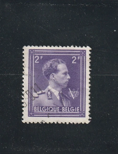 L5313 BELGIQUE TIMBRE N° Y&T 643 de 1943 " Leopold III " Oblitéré