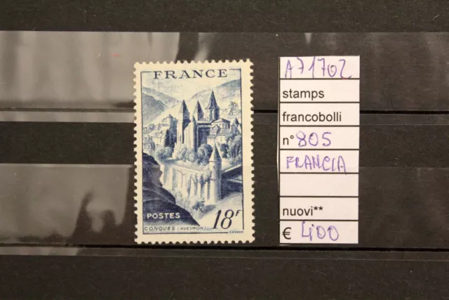 Francobolli Francia Nuovi** N°805 Stamps France Mnh** (A71702)