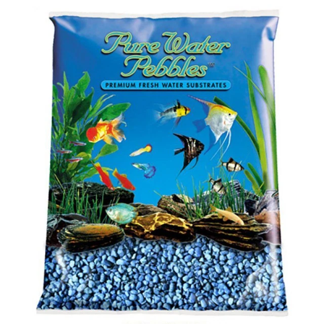 Grava de acuario guijarros de agua pura - azul neón