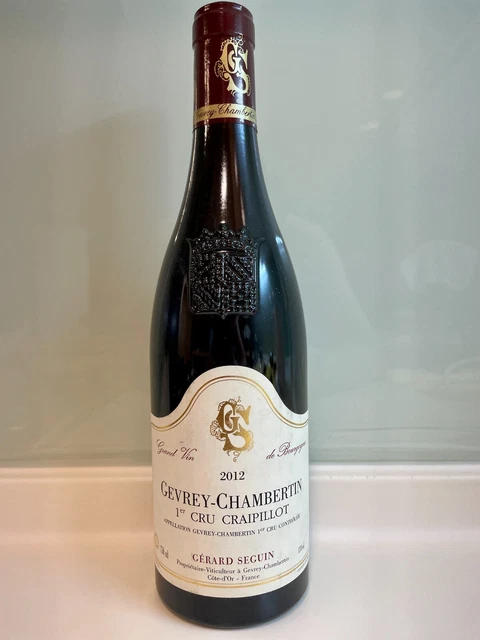 French red wine Bourgogne 2012 - Gevrey Chambertin 1er Cru Craipillot