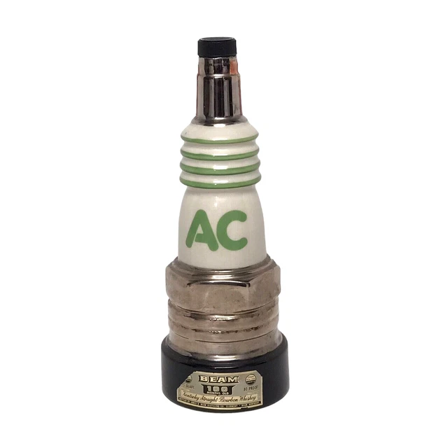 Vintage Jim Beam Ac Delco Spark Plug Decanter - Empty