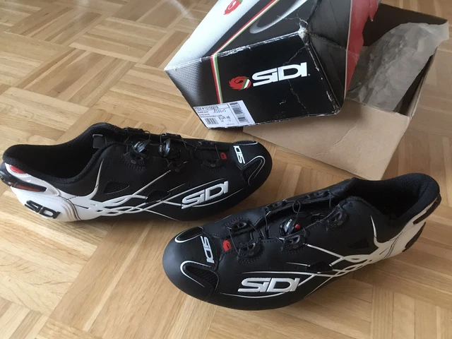 Sidi Ergo Scarpe Shot Gr. 48 Wie Neu Schwarz Rennrad Schuhe Carbon