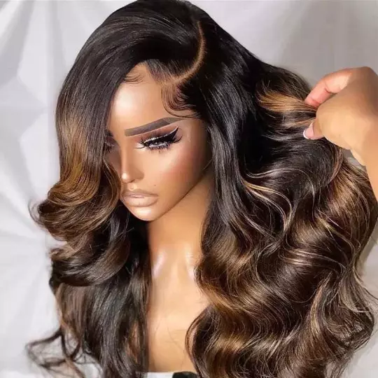 6x4 Lace Wig Perruque Cheveux Humain Ombre Lace Front Perruque Body Wave Human