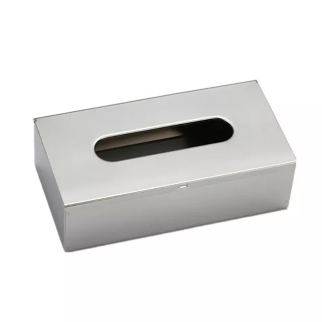 Tissue Box Paper Cover Napkin Case Home Toilet Holder Stainless Steel