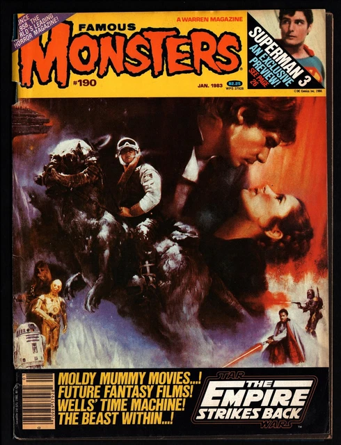 FAMOUS MONSTERS #167 ~ Star Wars Empire Strikes Back Cover ~ 1980