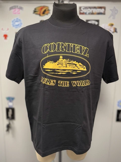 CORTEIZ OG ALCATRAZ Tee 'Black/Yellow' - Large £54.99