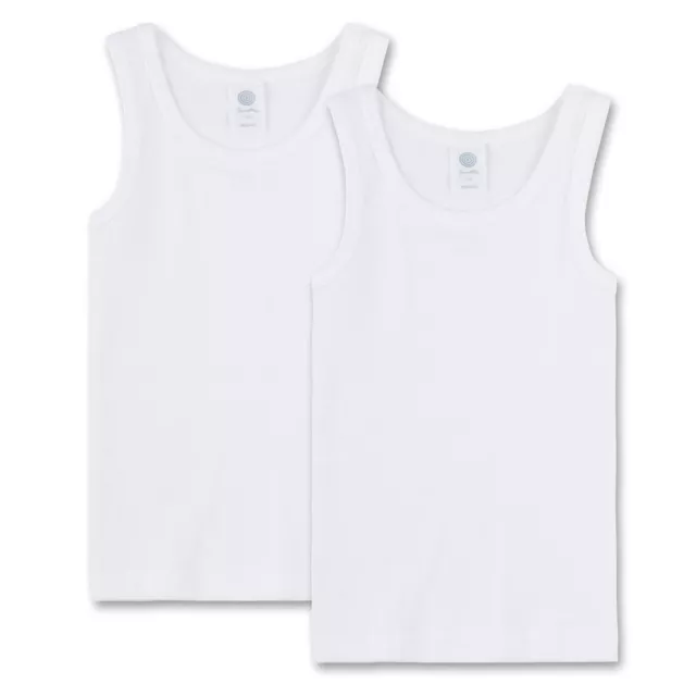 Sanetta Boy's Undershirt 2er Pack - Shirt Sleeveless,Tank Top, Basic, Organic