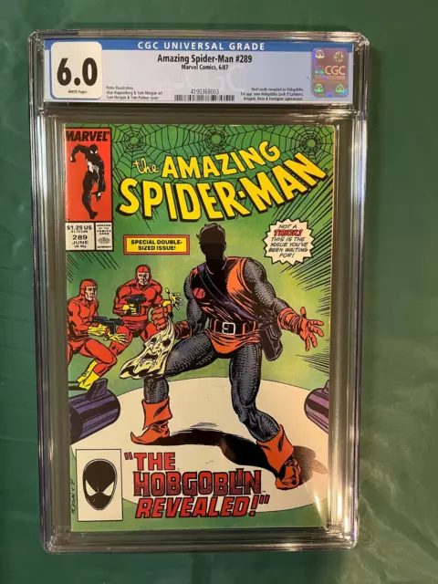 AMAZING SPIDER-MAN #289 CGC 6.0 | Marvel 1987 | 1st app New HOBGOBLIN Ned Leeds