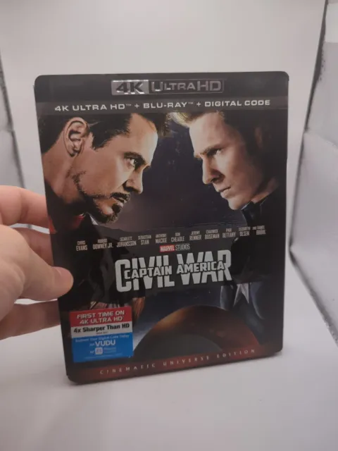 Captain America Civil War 4K Ultra HD Bluray/Bluray w/ OOP Slipcover